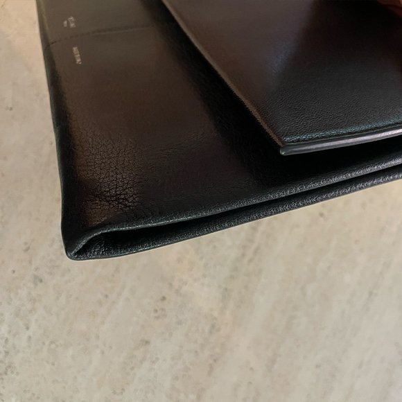 RARE Céline 2017 Black Folded Clutch with Removable Strap | Pheobe Philo Era - Picture 4 of 9